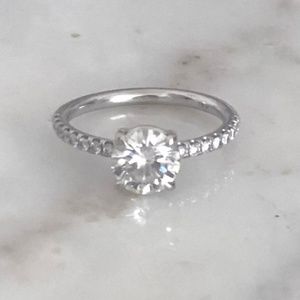 Custom Anita Ko 1.02 ct engagement ring, Sz 4.5